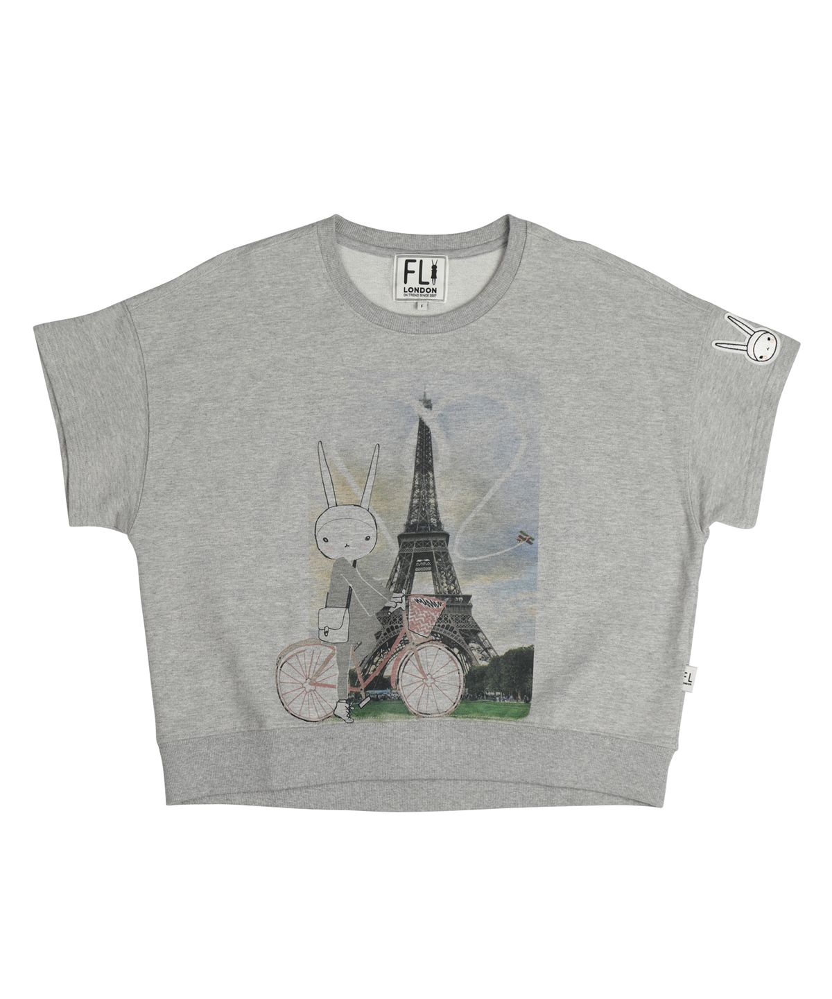피피라핀(FIFI LAPIN) FIFI 에펠탑 여행 반팔 티셔츠/FS7WM33W M-GRAY
