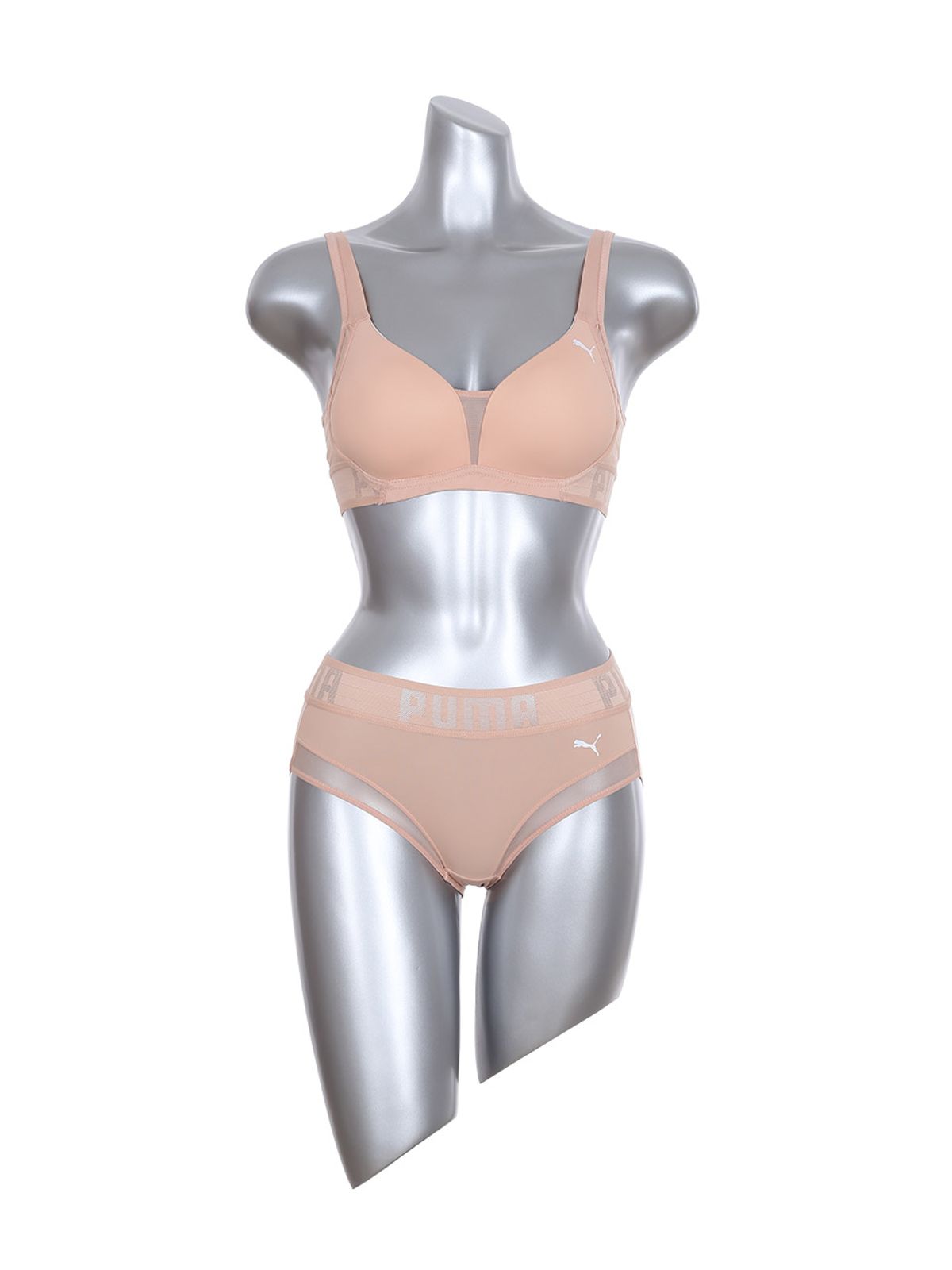 푸마 바디웨어(PUMA BODYWEAR) 컴포트 와이드윙 브라팬티 BE