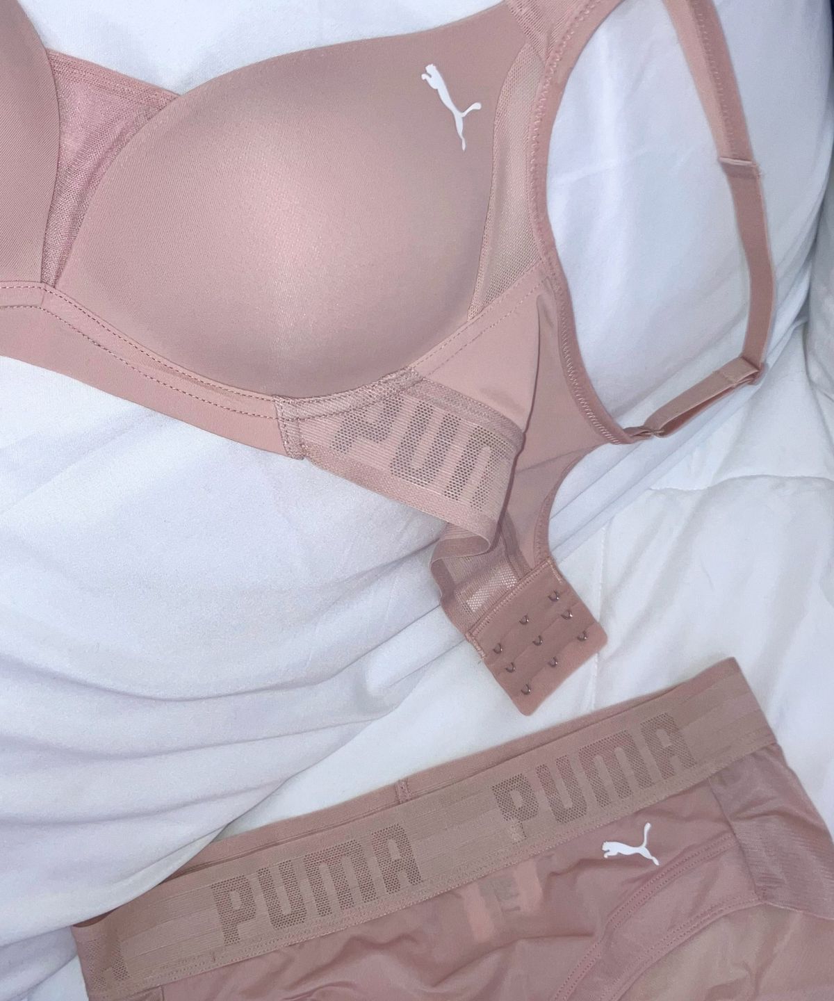 푸마 바디웨어(PUMA BODYWEAR) 컴포트 와이드윙 브라팬티 BE