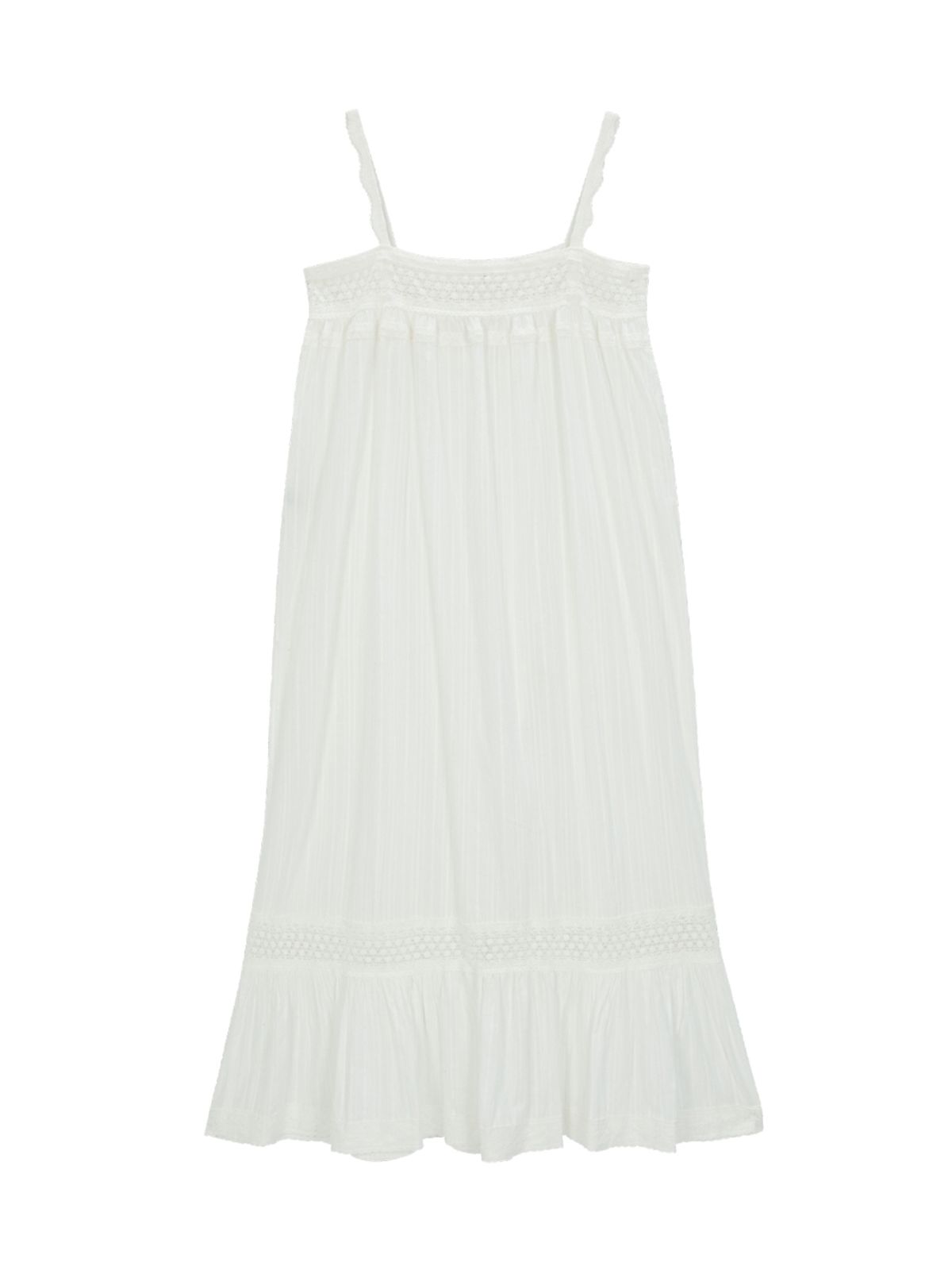 에즈이프 캘리(ASIF CALIE) LACE TRIM MAXI DRESS WHITE