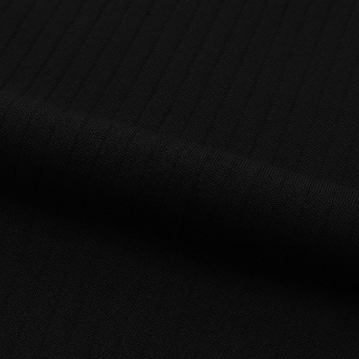 르뎁트(LEDEPT) 코튼 하프 집업 골지 니트 [블랙]