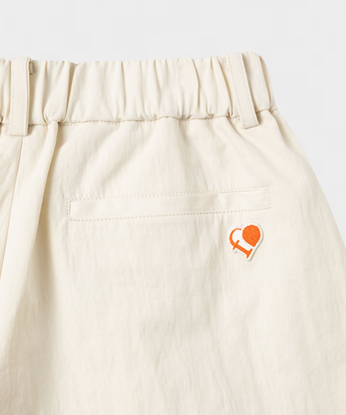 플러피시트러스(FLCT) Classic wappen cotton shorts_Ivory