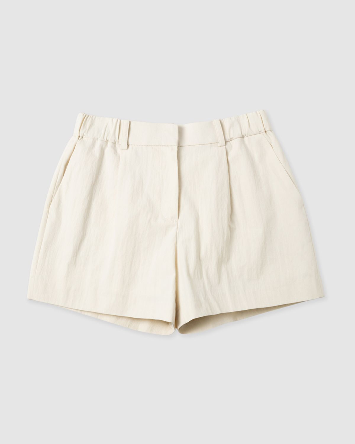 플러피시트러스(FLCT) Classic wappen cotton shorts_Ivory
