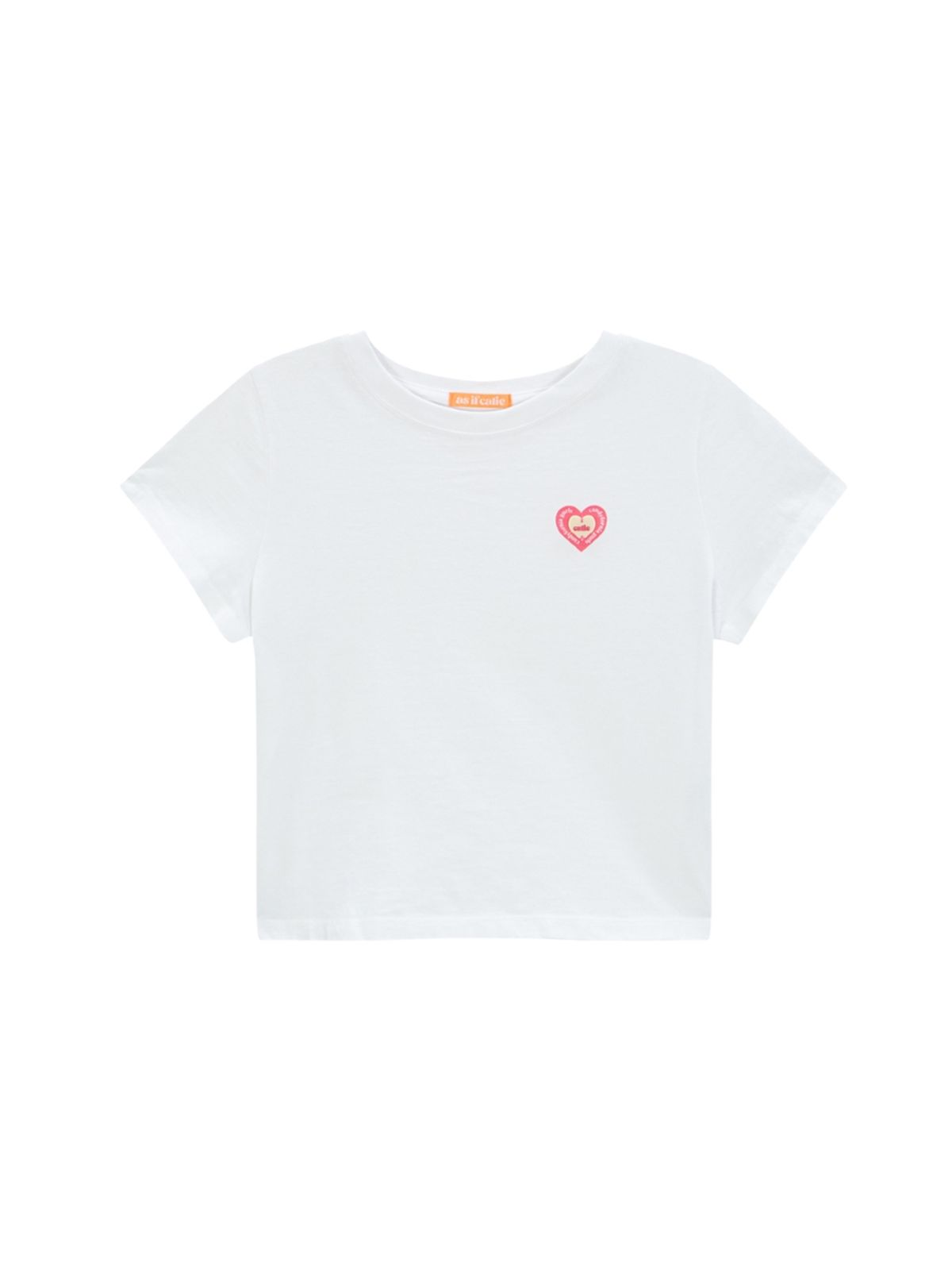에즈이프 캘리(ASIF CALIE) HEART MEDAL T-SHIRTS WHITE