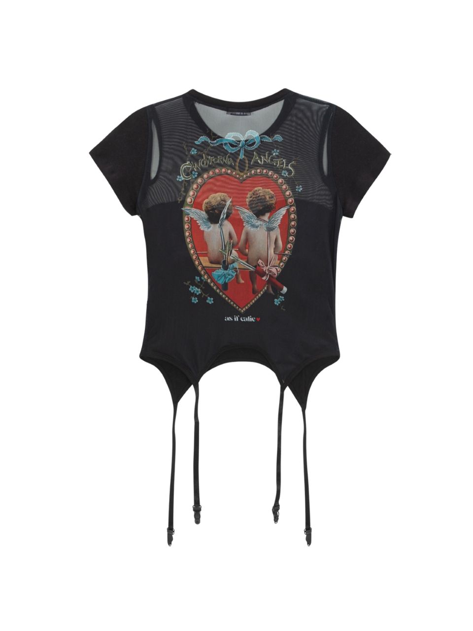 人気☆ASIF CALIE ☆ CORSET MESH T-SHIRT MUSINSA | ASIF CALIE CORSET MESH T-SHIRT WHITE