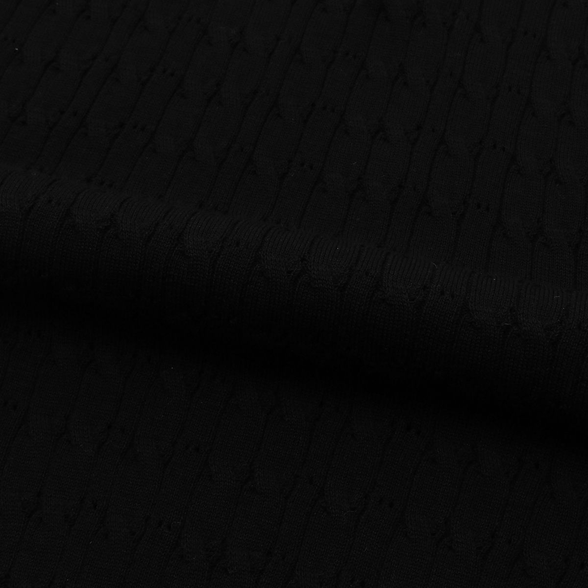 르뎁트(LEDEPT) 코튼 케이블 스카시 카라 니트 [블랙]