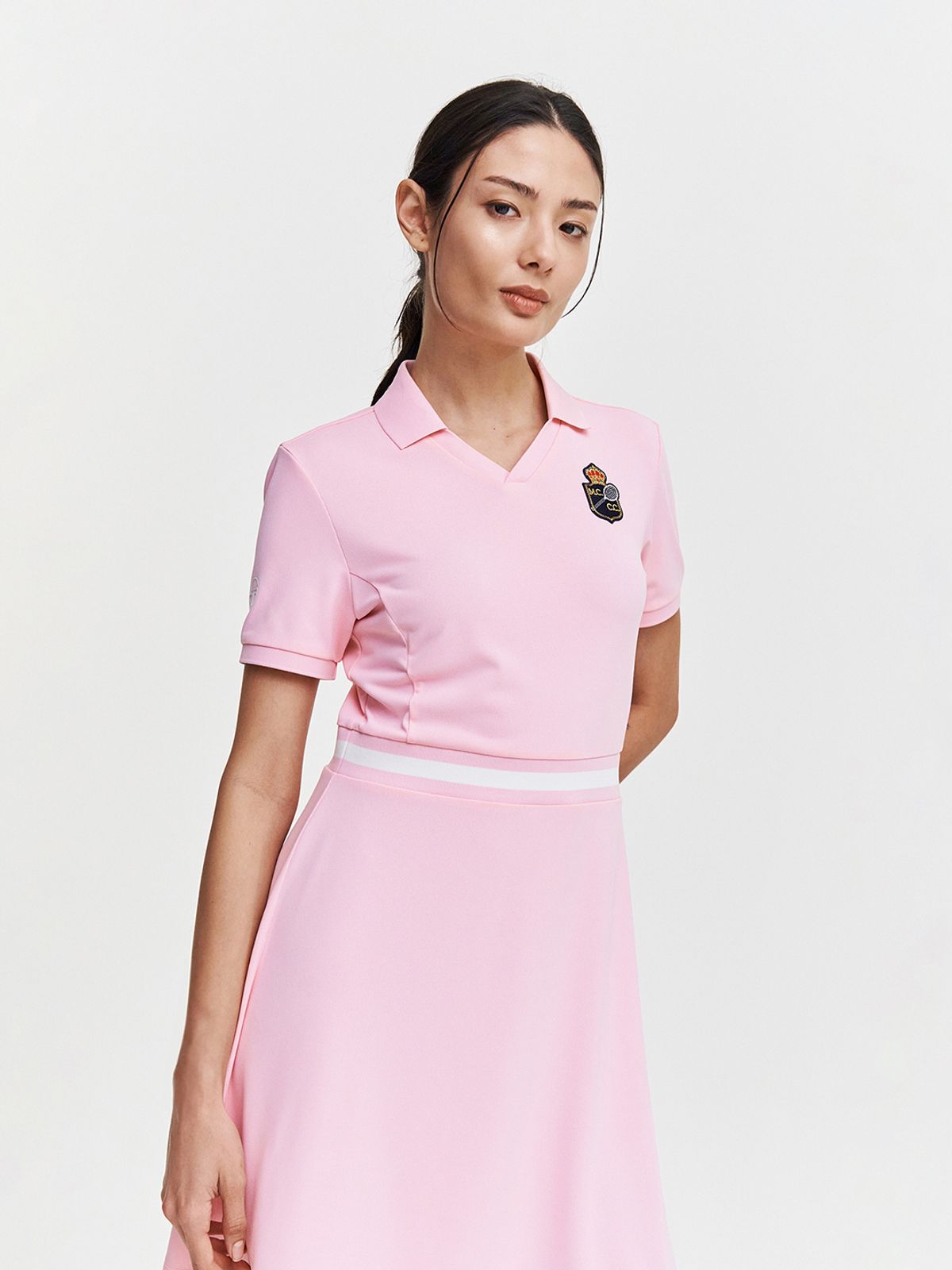 세르지오 타키니(SERGIO TACCHINI) MC 랠리 반팔 드레스 (L.Pink)