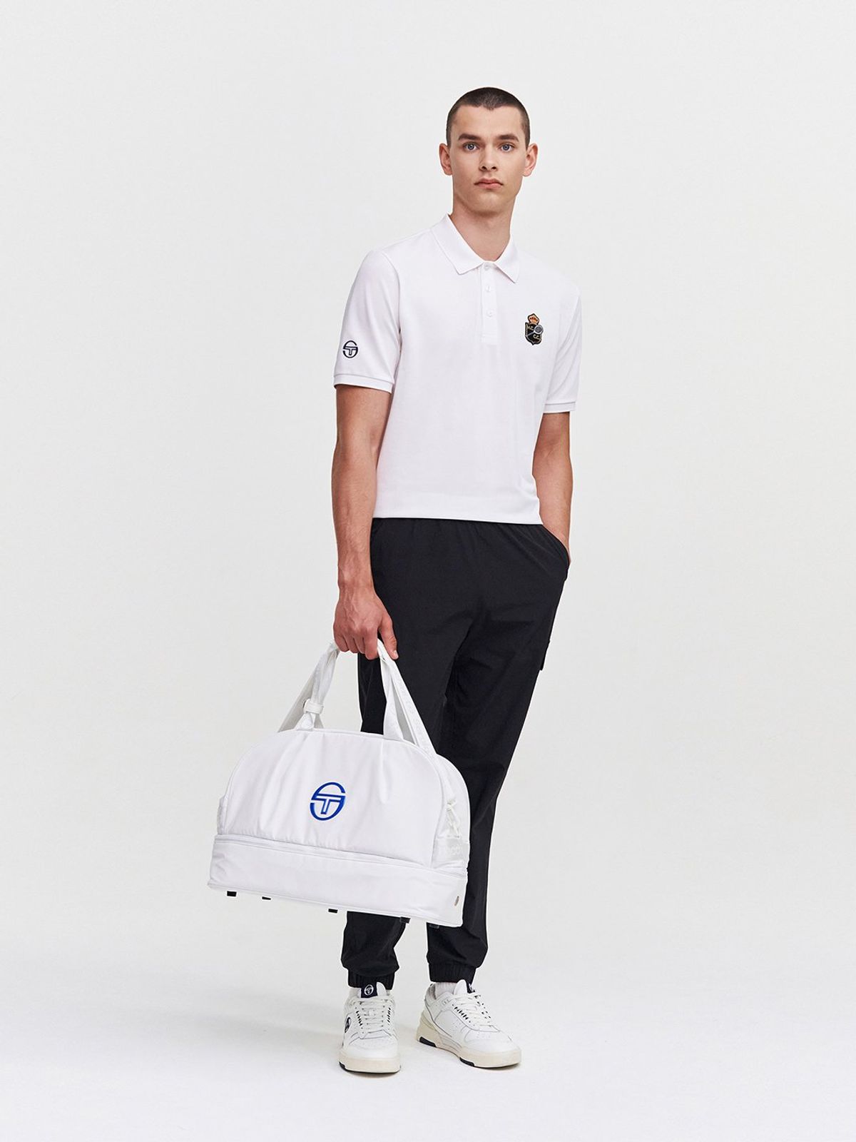 세르지오 타키니(SERGIO TACCHINI) MC 더블스 반팔 폴로셔츠 (White)