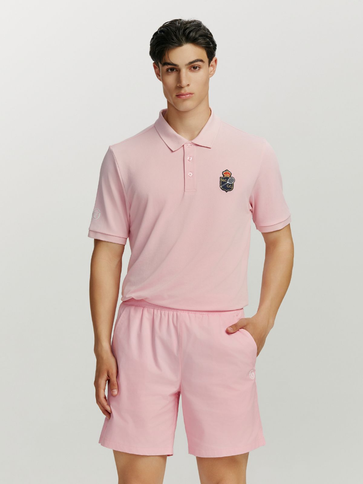세르지오 타키니(SERGIO TACCHINI) MC 더블스 반팔 폴로셔츠 (L.Pink)