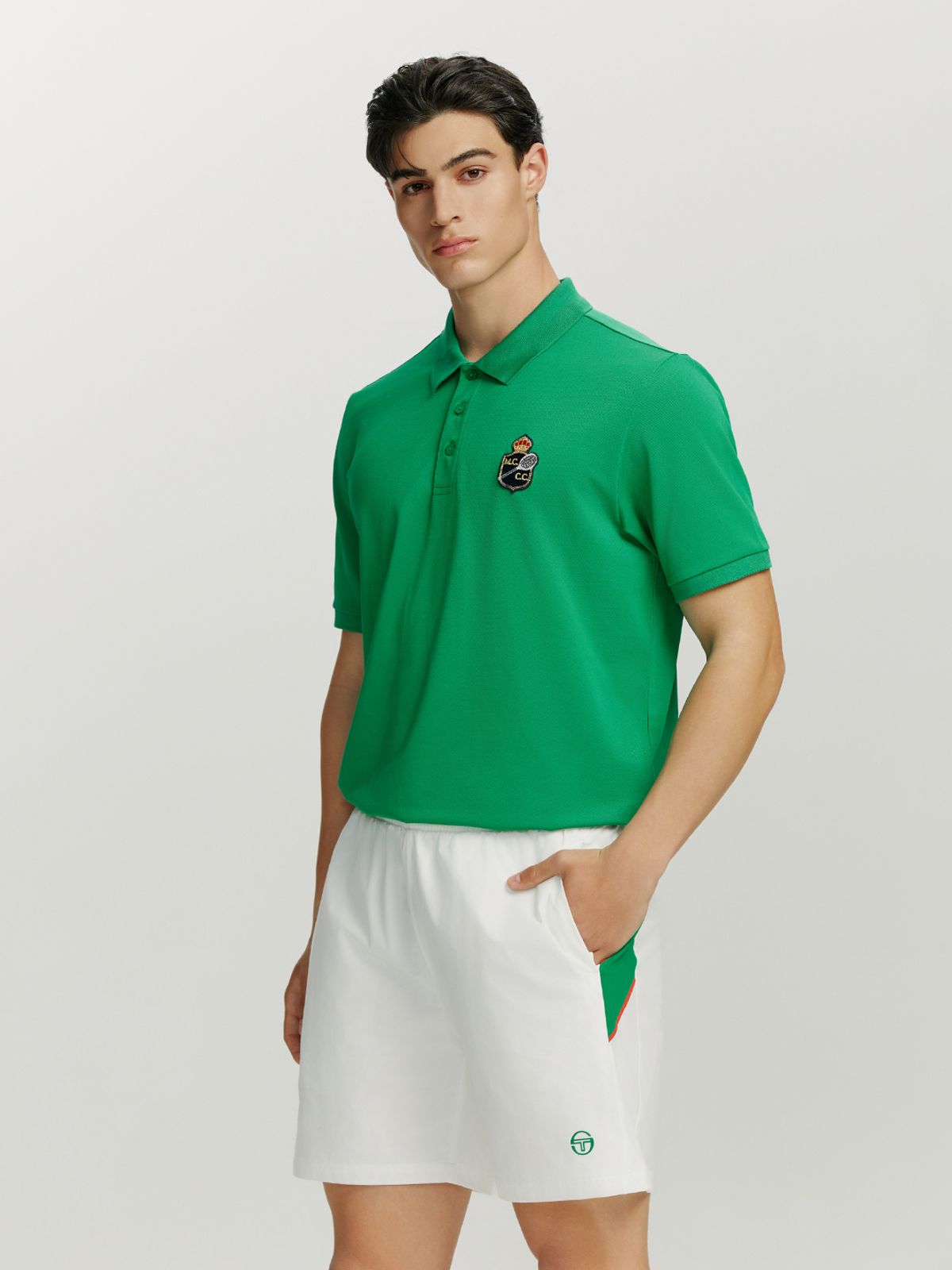 세르지오 타키니(SERGIO TACCHINI) MC 더블스 반팔 폴로셔츠 (Green)