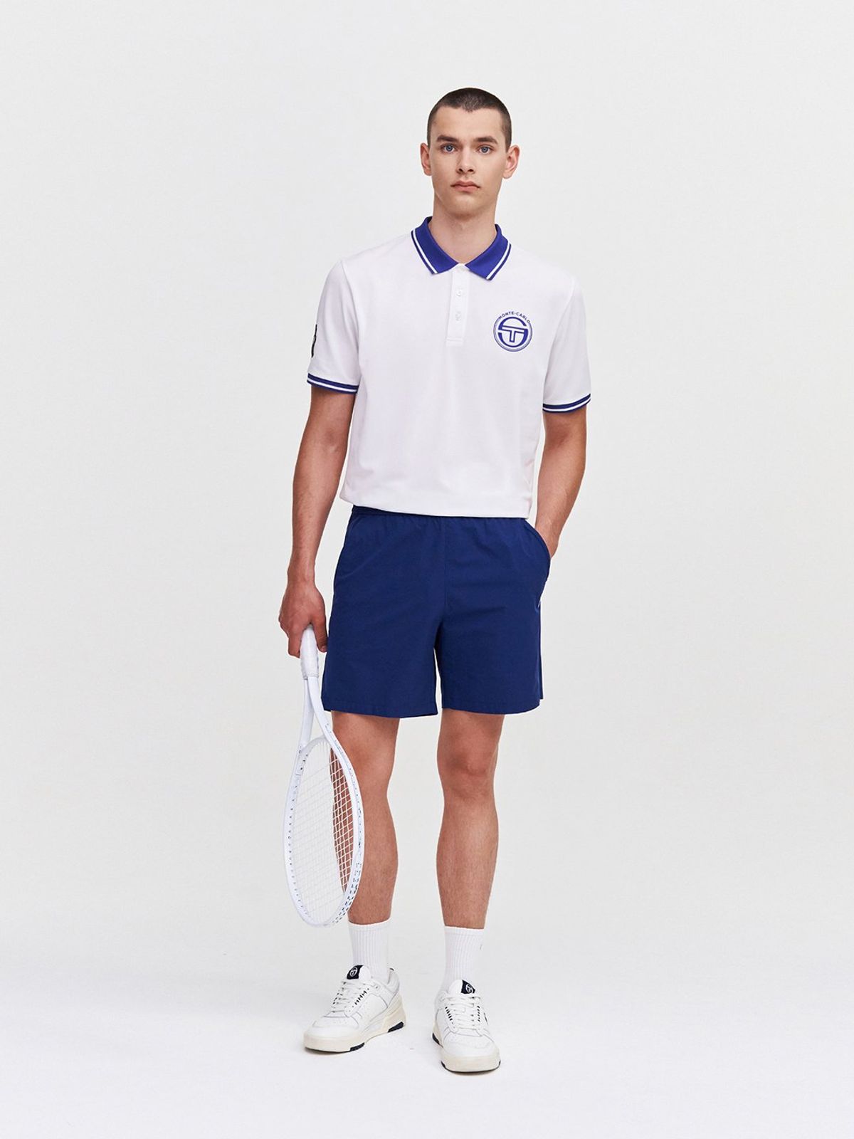 세르지오 타키니(SERGIO TACCHINI) MC 랭킹 스태프 반팔 폴로셔츠 (White)