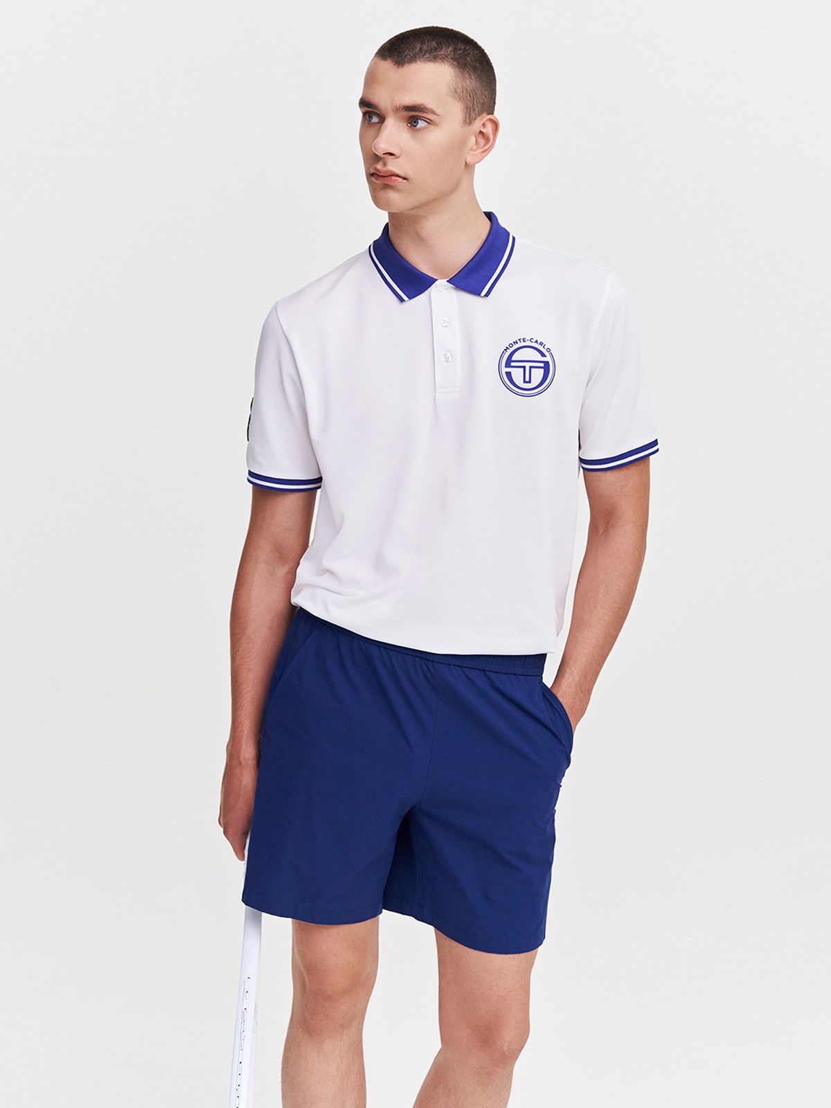 세르지오 타키니(SERGIO TACCHINI) MC 랭킹 스태프 반팔 폴로셔츠 (White)
