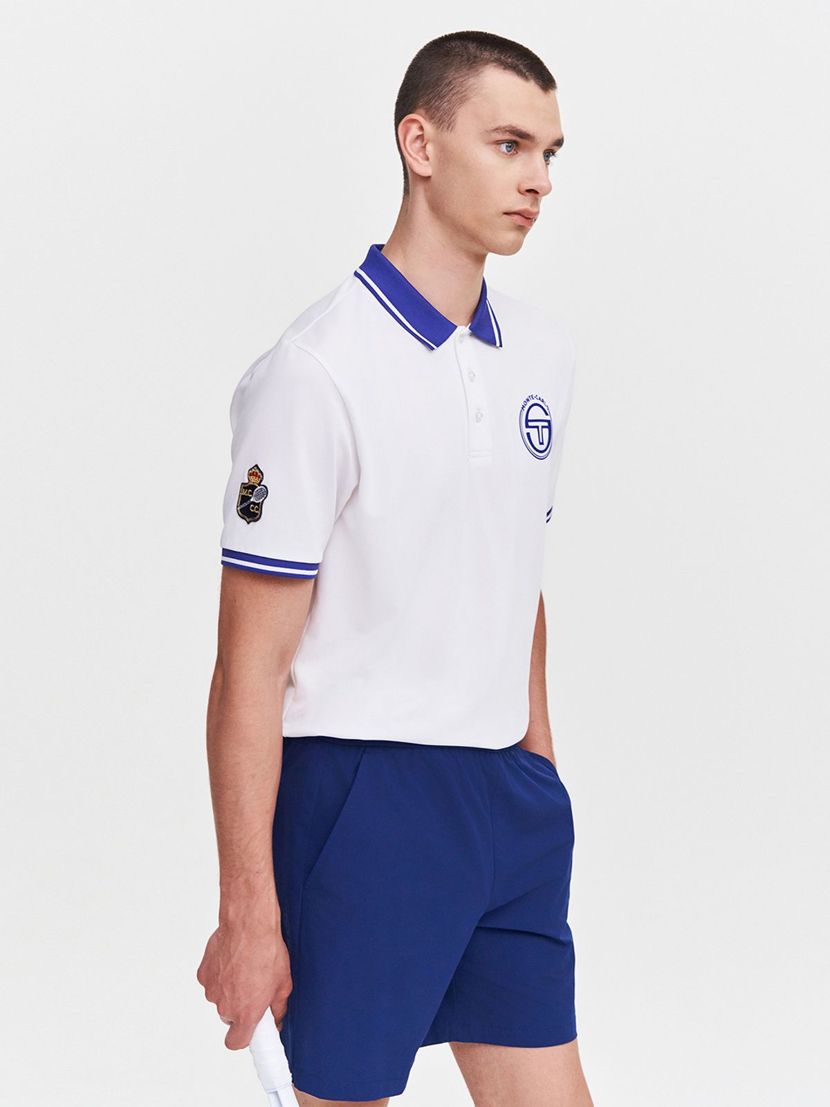 세르지오 타키니(SERGIO TACCHINI) MC 랭킹 스태프 반팔 폴로셔츠 (White)