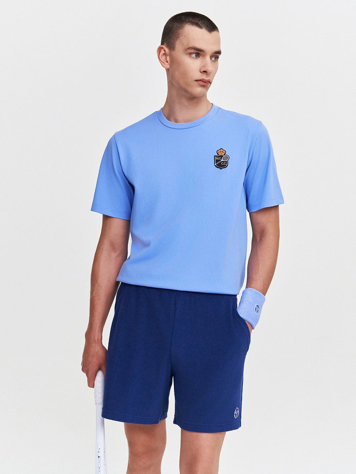 세르지오 타키니(SERGIO TACCHINI) MC 랠리 반팔 티셔츠 (L.Blue)