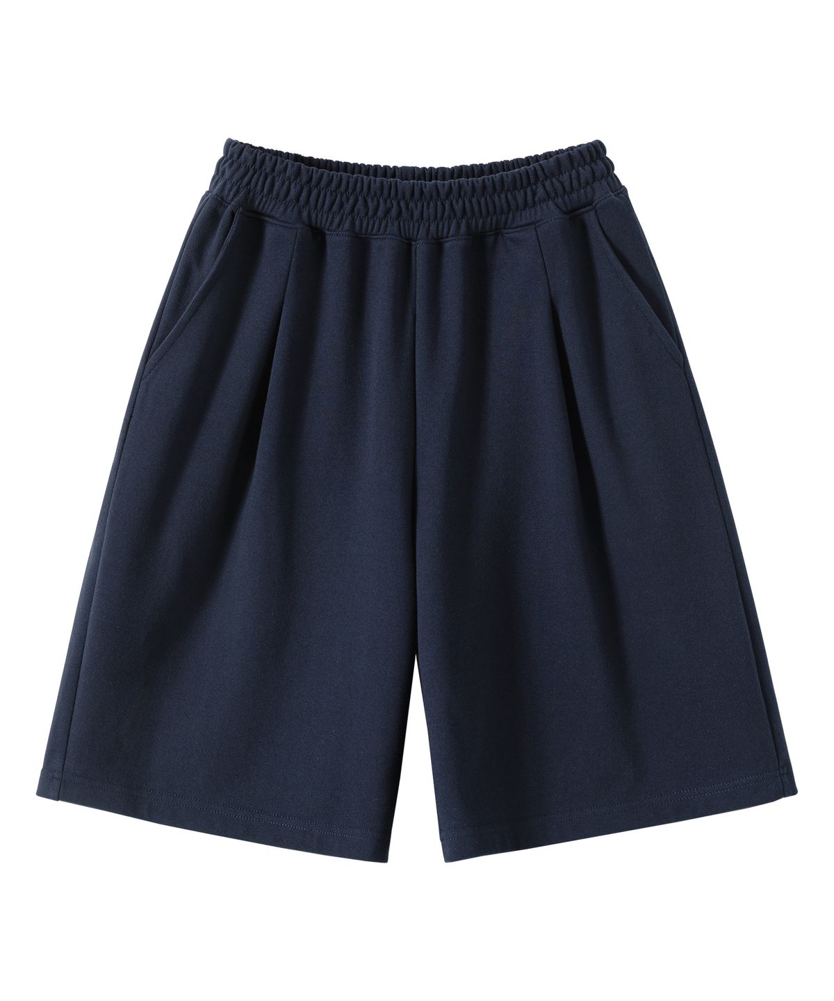 유니온스튜디오(UNIONSTUDIO) 원턱 와이드 스웨트 하프팬츠 ( 5Color )