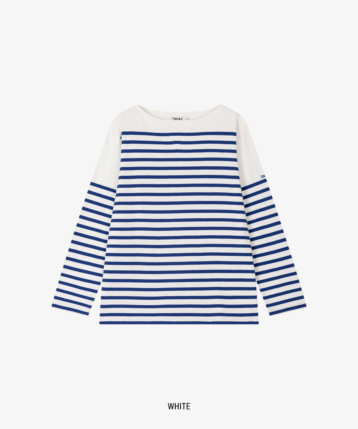 그로브(GROVE) GRANN BOAT NECK T-SHIRT_WHITE