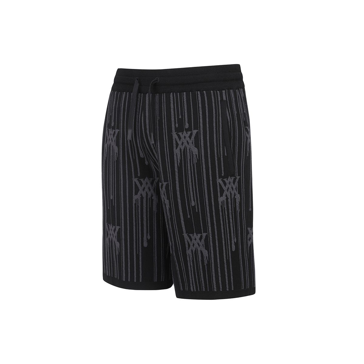 어뉴골프(ANEW GOLF) MEN RAIN LOGO SWEATER HALF PANTS_BK