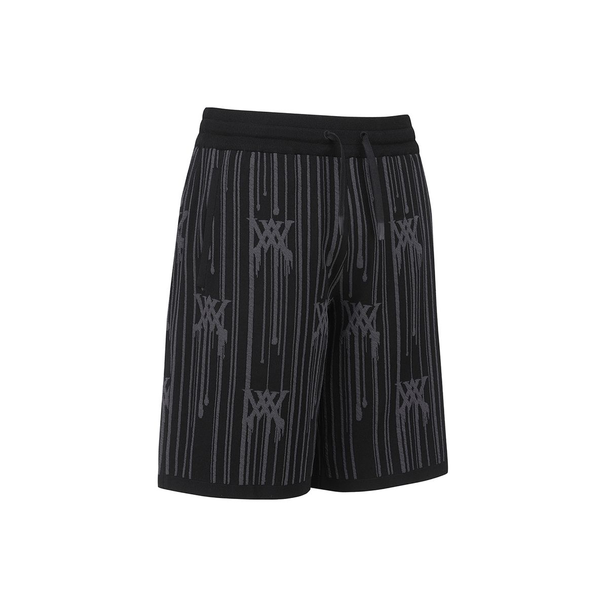 어뉴골프(ANEW GOLF) MEN RAIN LOGO SWEATER HALF PANTS_BK