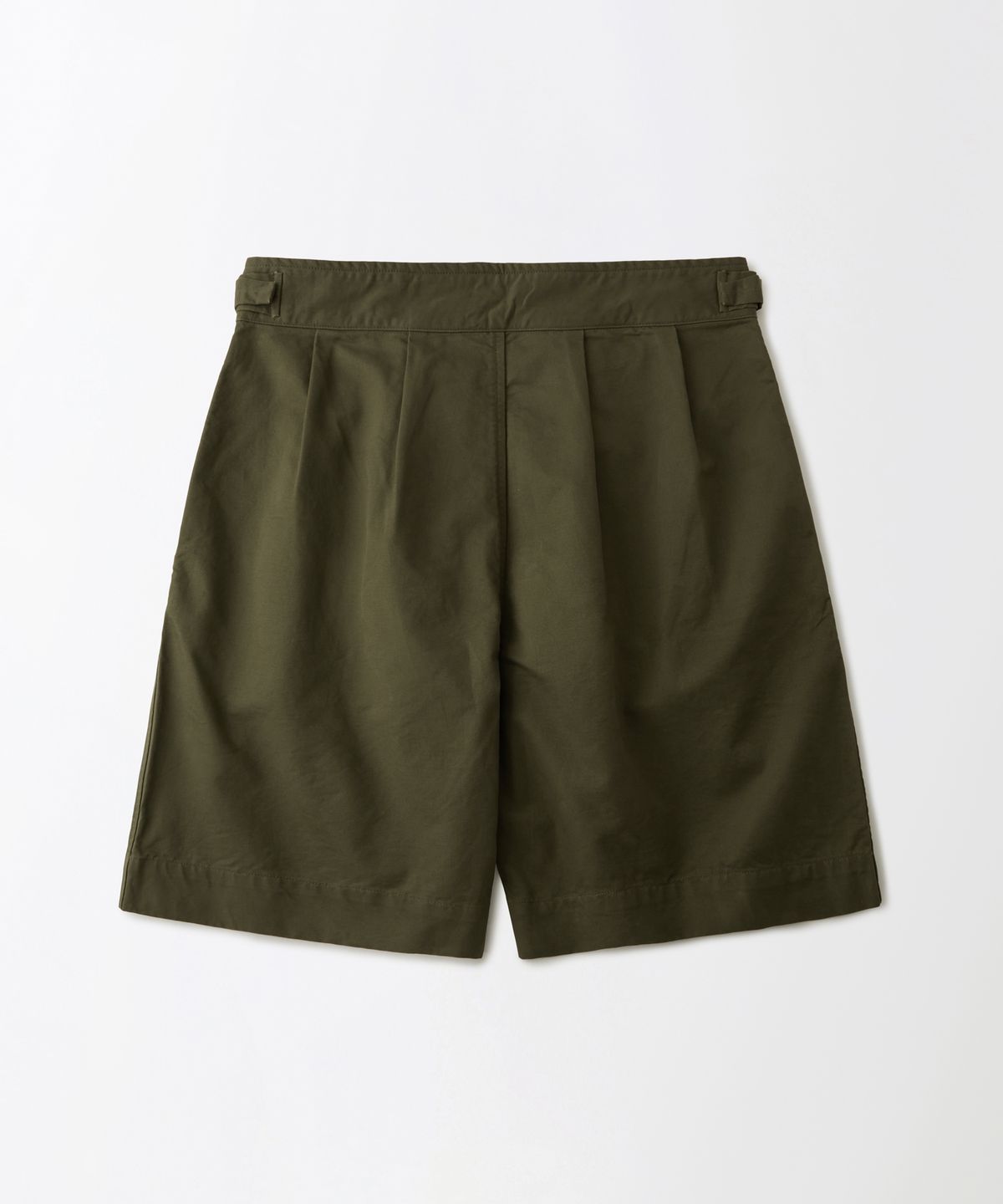 아웃스탠딩(OUTSTANDING) TWO TUCK GURKHA SHORTS_OLIVE