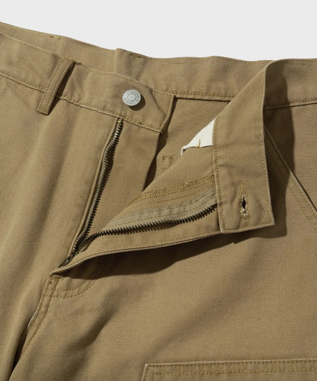 아웃스탠딩(OUTSTANDING) CANVAS CARPENTER DOUBLE KNEE SHORTS_BEIGE