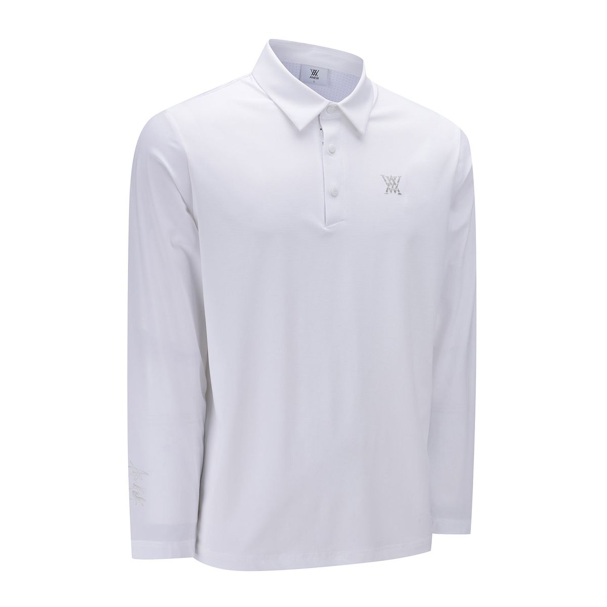 어뉴골프(ANEW GOLF) MEN BAND DETAIL LONG T-SHIRT_WH