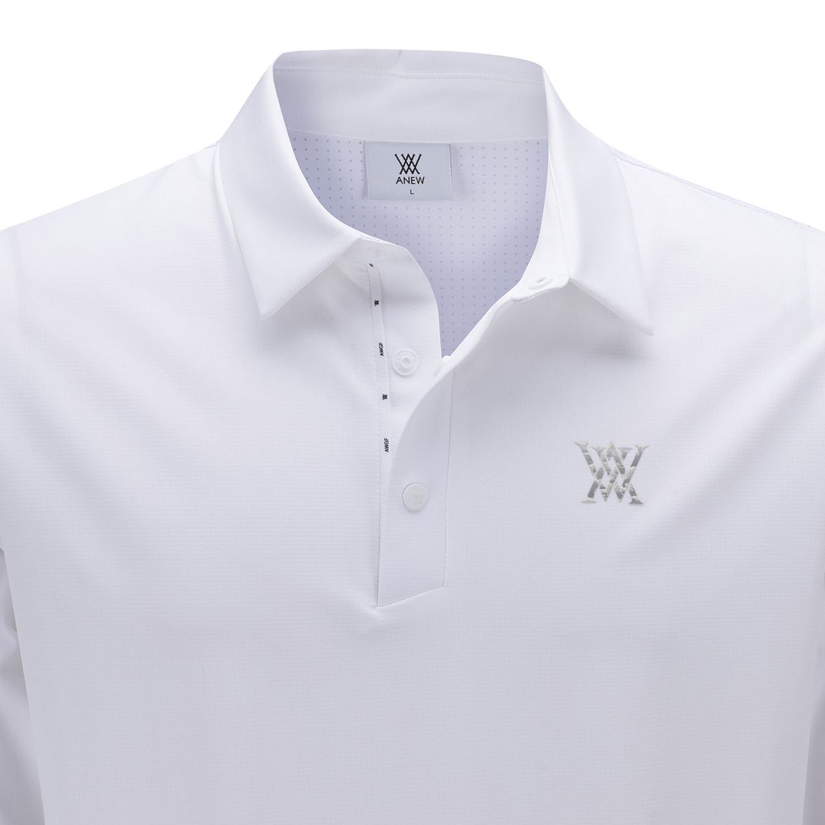 어뉴골프(ANEW GOLF) MEN BAND DETAIL LONG T-SHIRT_WH
