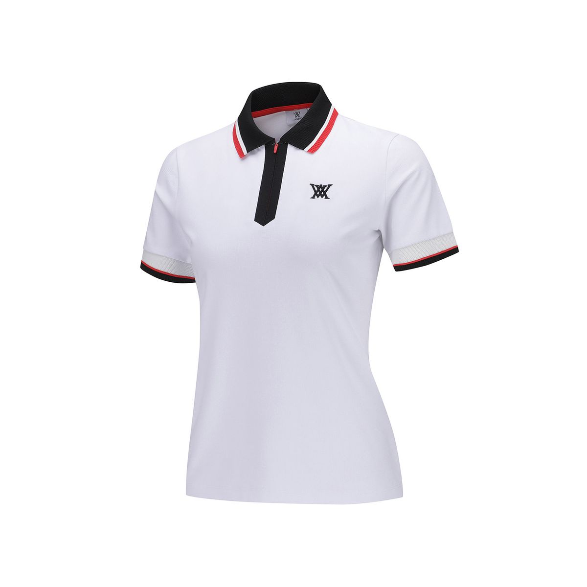 어뉴골프(ANEW GOLF) WOMEN ZIPPER POINT SHORT T-SHIRT_OW