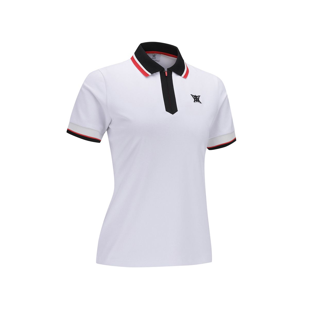 어뉴골프(ANEW GOLF) WOMEN ZIPPER POINT SHORT T-SHIRT_OW