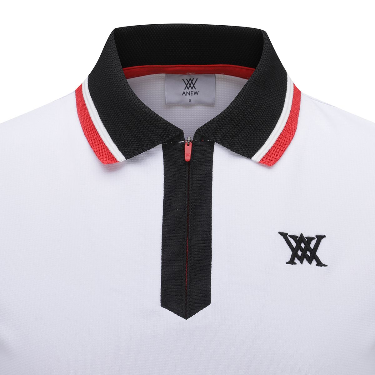 어뉴골프(ANEW GOLF) WOMEN ZIPPER POINT SHORT T-SHIRT_OW