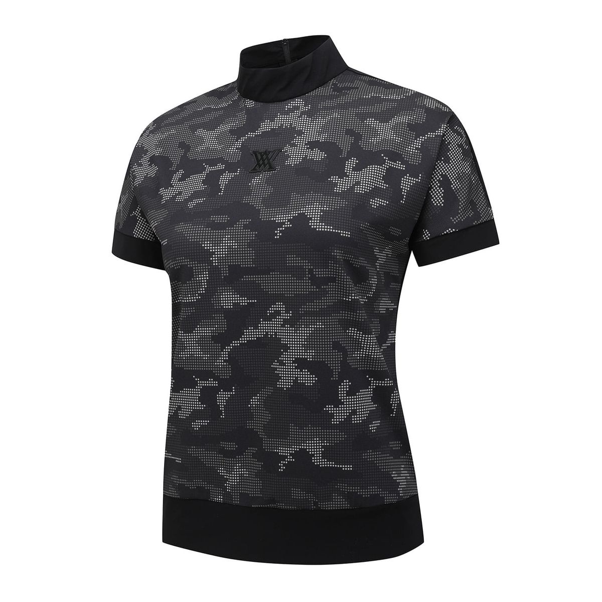 어뉴골프(ANEW GOLF) WOMEN NEW CAMOUFLAGE SHORT T-SHIRT_BK