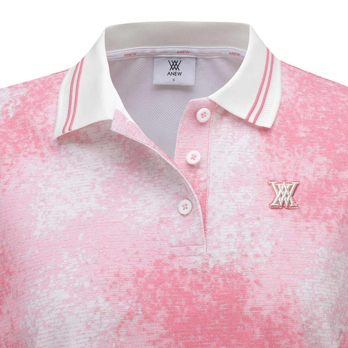 어뉴골프(ANEW GOLF) WOMEN SPRINKLED PATTERN SHORT T-SHIRT_PI