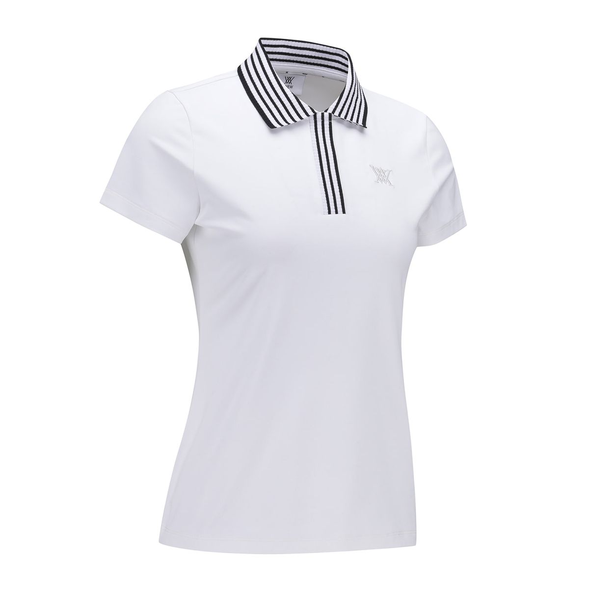어뉴골프(ANEW GOLF) WOMEN KNIT COLLAR SHORT T-SHIRT_WH