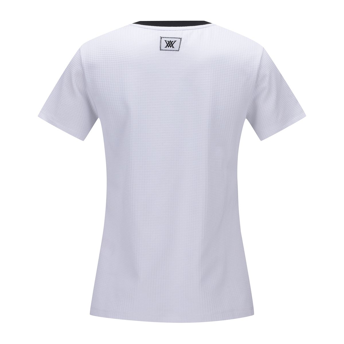 어뉴골프(ANEW GOLF) WOMEN SQUARE LIP CREW NECK SHORT T-SHIRT_WH