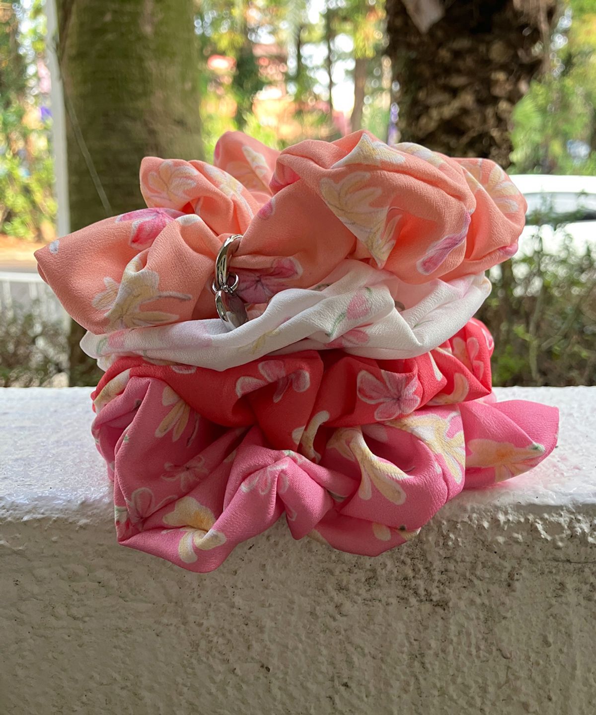 시눈(SINOON) Pattern Scrunch (Apricot)