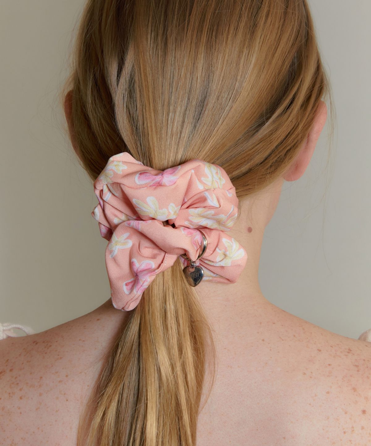 시눈(SINOON) Pattern Scrunch (Apricot)