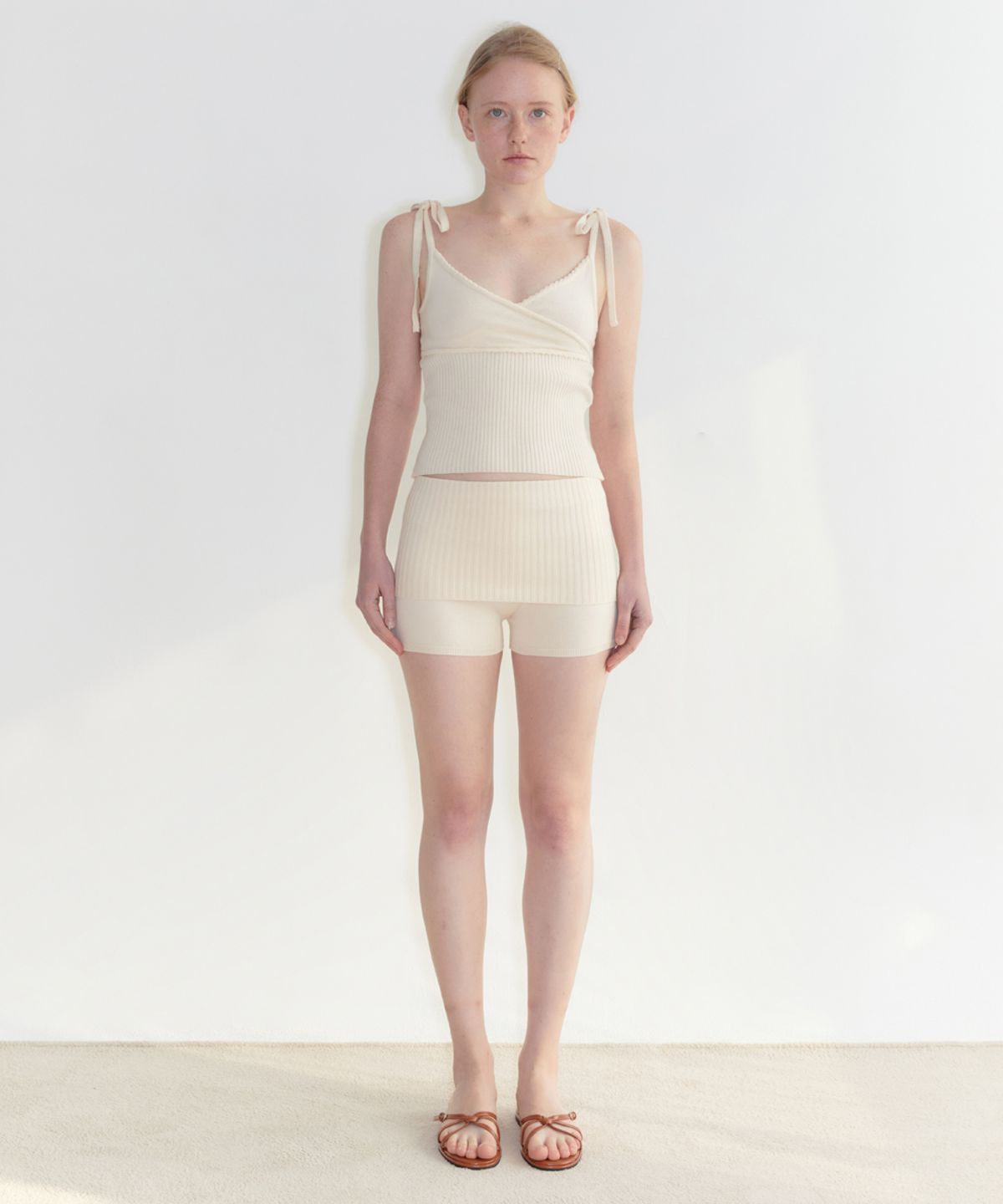 시눈(SINOON) Knit Shorts (Ivory)