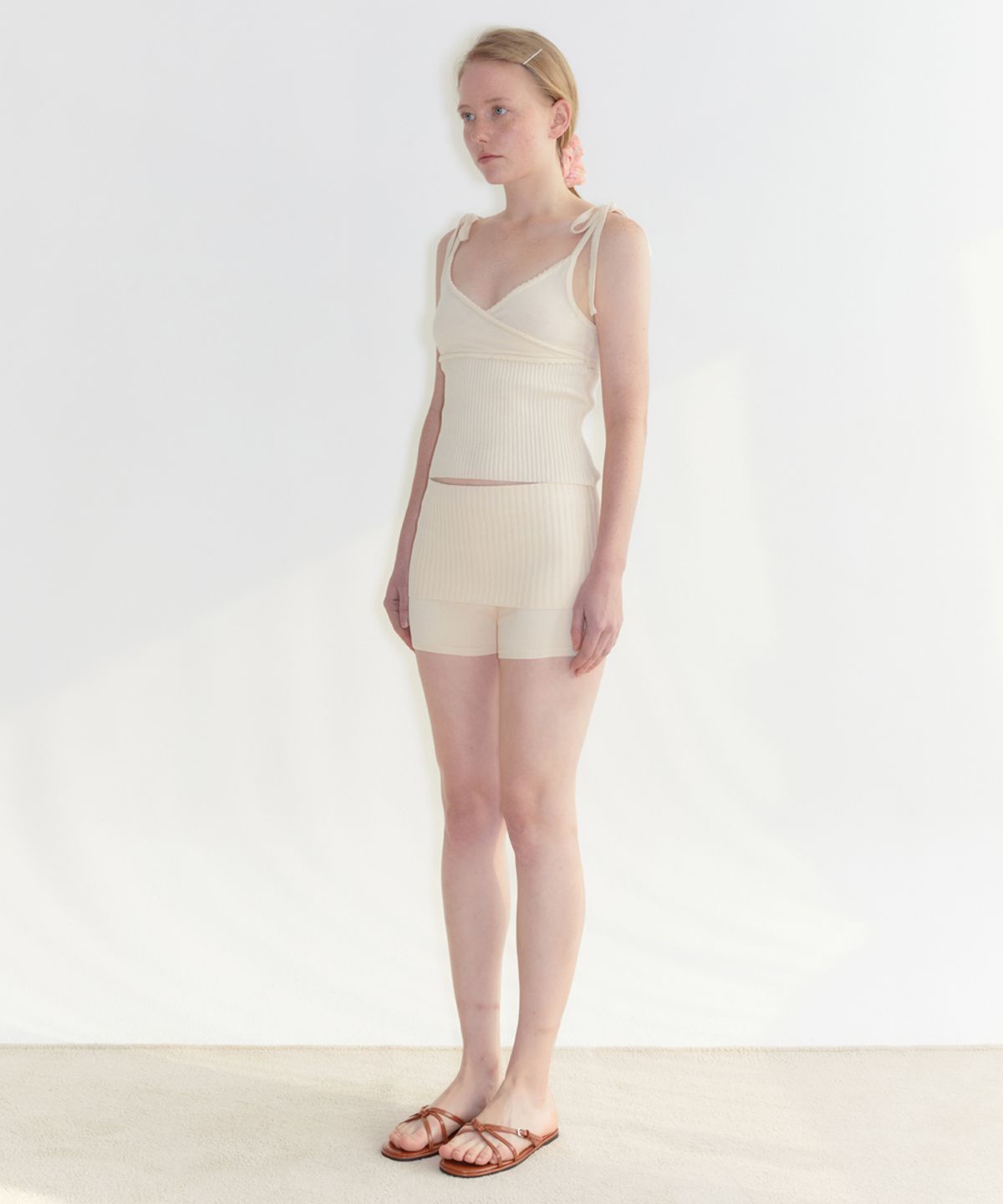 시눈(SINOON) Knit Shorts (Ivory)