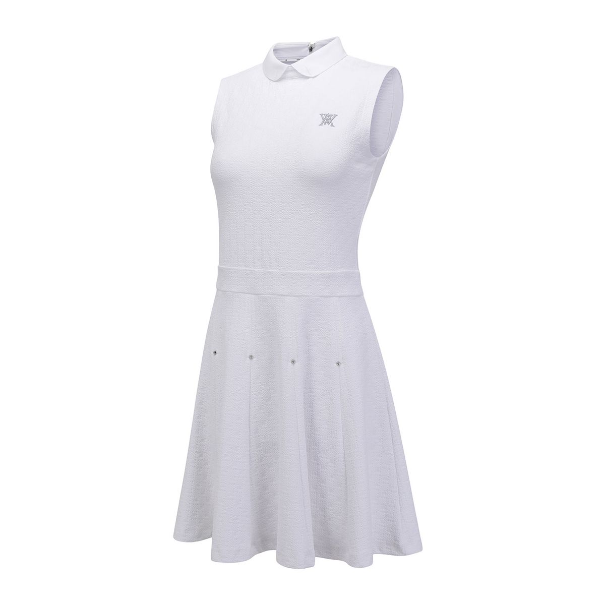 어뉴골프(ANEW GOLF) WOMEN EMBOSS JACQUARD ONE-PIECE_WH
