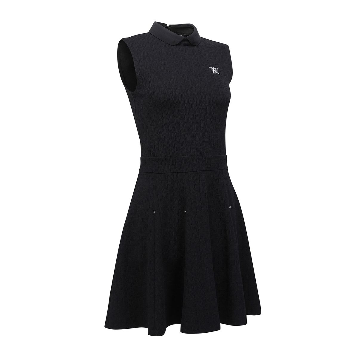 어뉴골프(ANEW GOLF) WOMEN EMBOSS JACQUARD ONE-PIECE_BK
