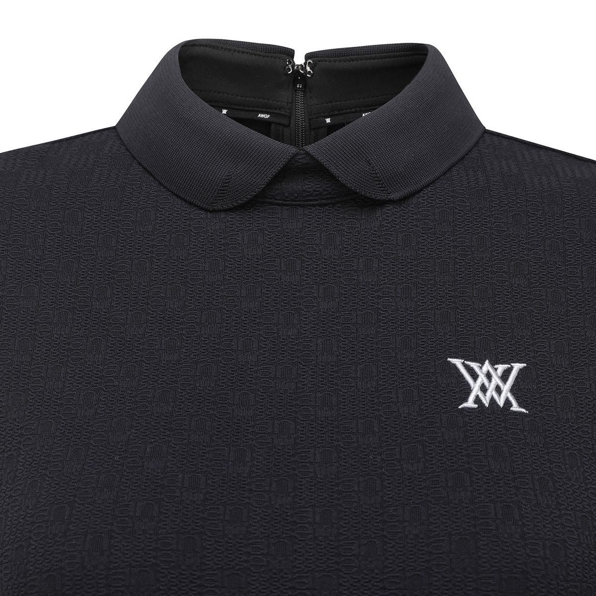 어뉴골프(ANEW GOLF) WOMEN EMBOSS JACQUARD ONE-PIECE_BK