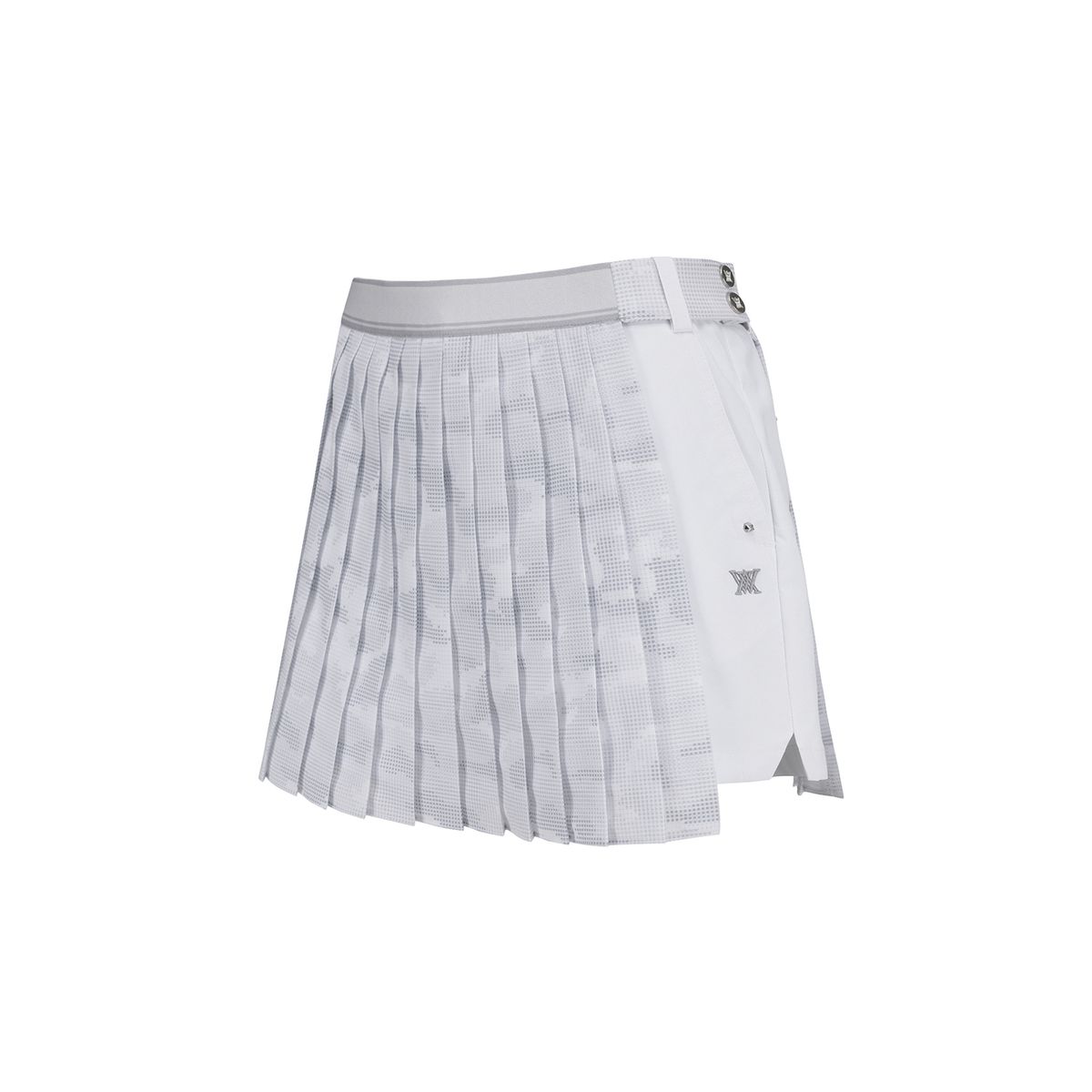 어뉴골프(ANEW GOLF) W CAMO PRINT DETACHABLE PLEATS H/PT_WH