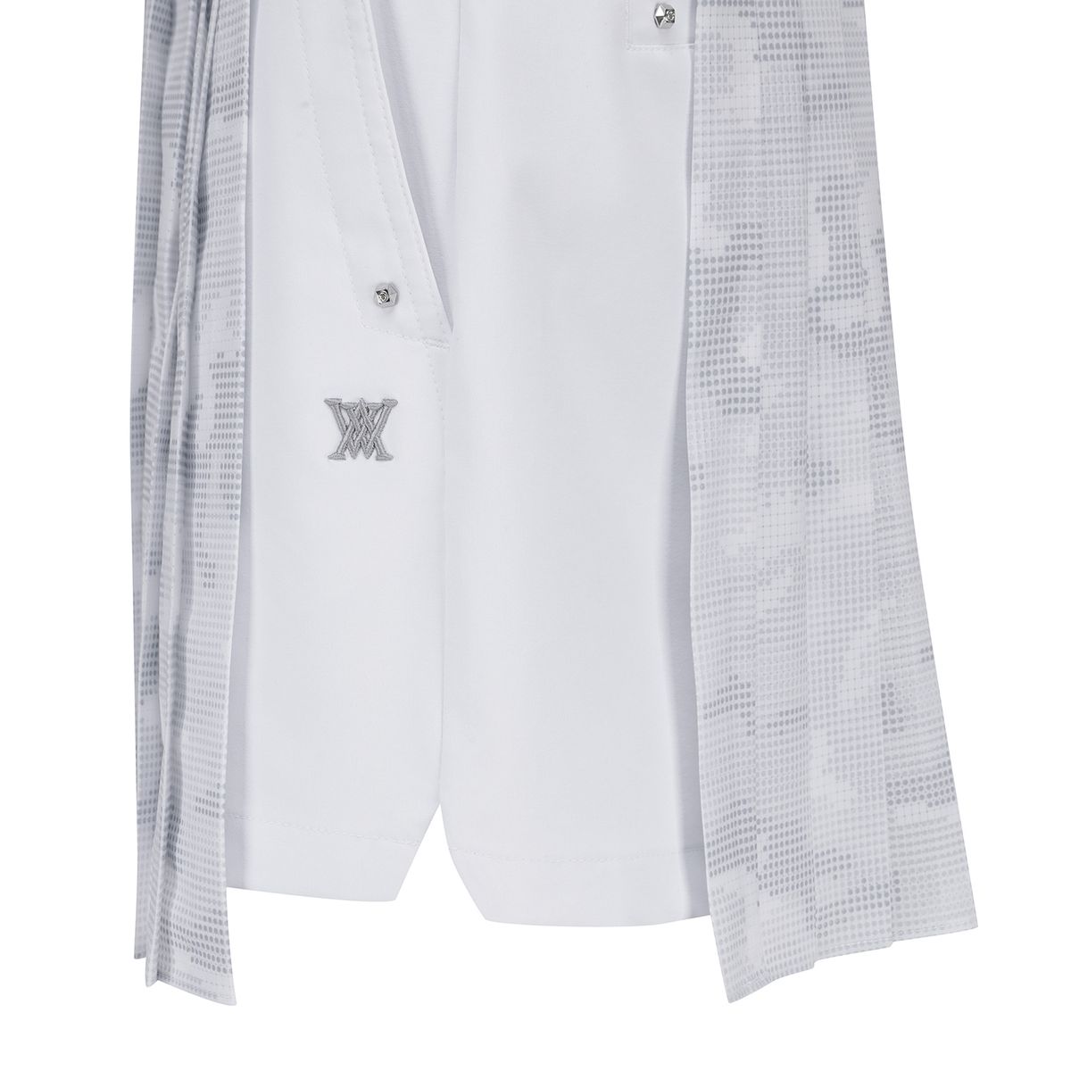 어뉴골프(ANEW GOLF) W CAMO PRINT DETACHABLE PLEATS H/PT_WH