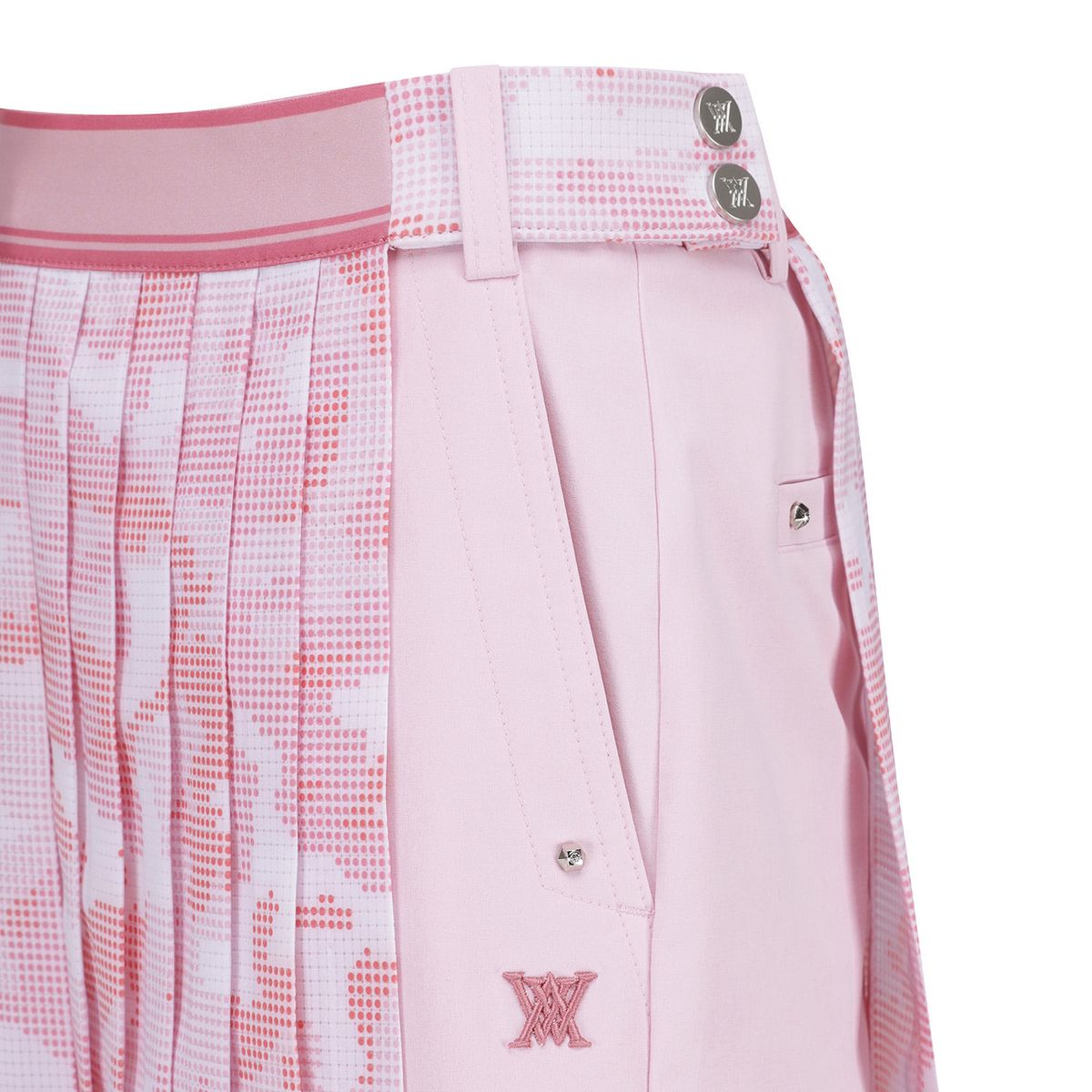어뉴골프(ANEW GOLF) W CAMO PRINT DETACHABLE PLEATS H/PT_PI