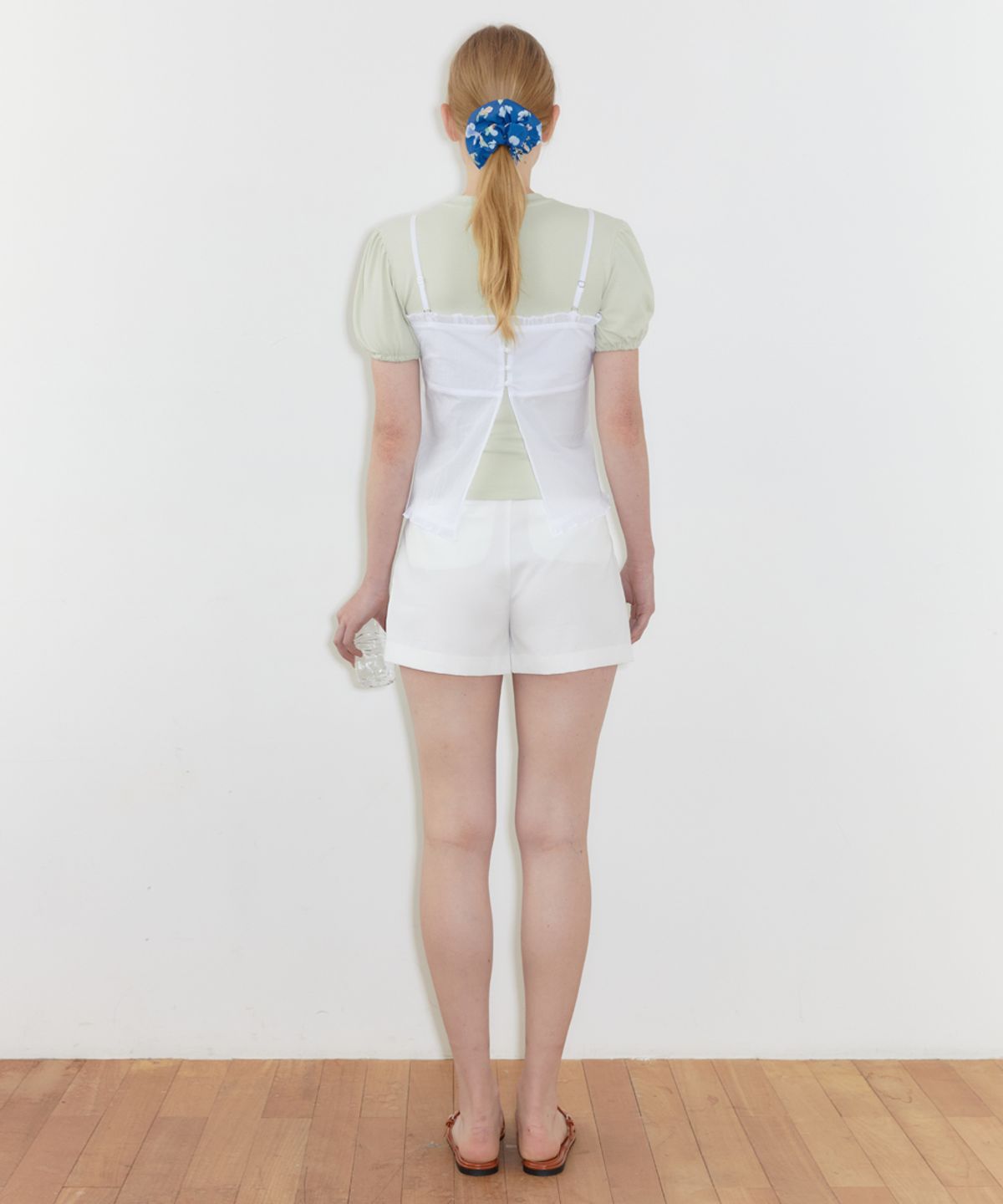 시눈(SINOON) Double Tuck Shorts (White)