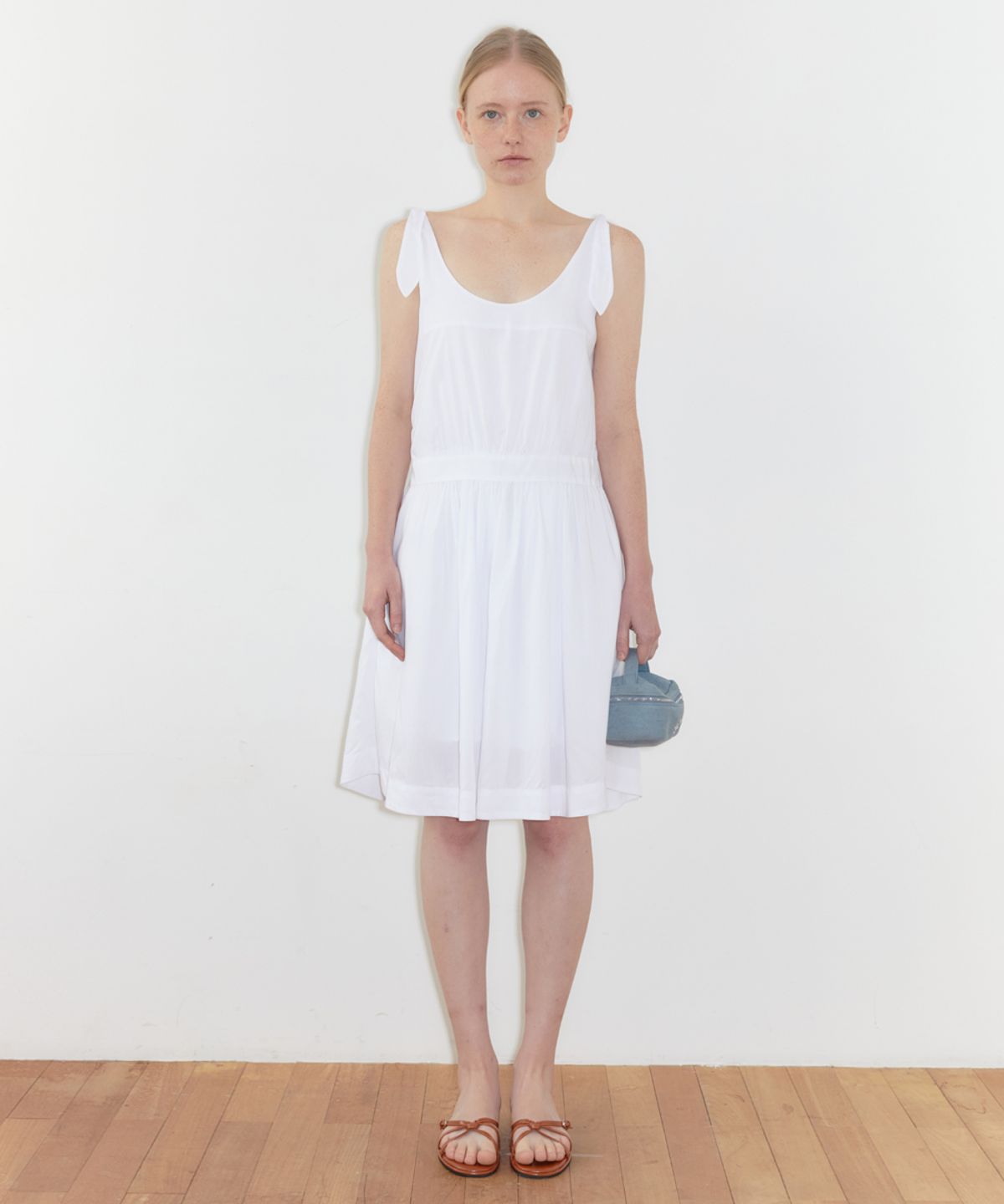 시눈(SINOON) Rabbit Tie Dress (White)