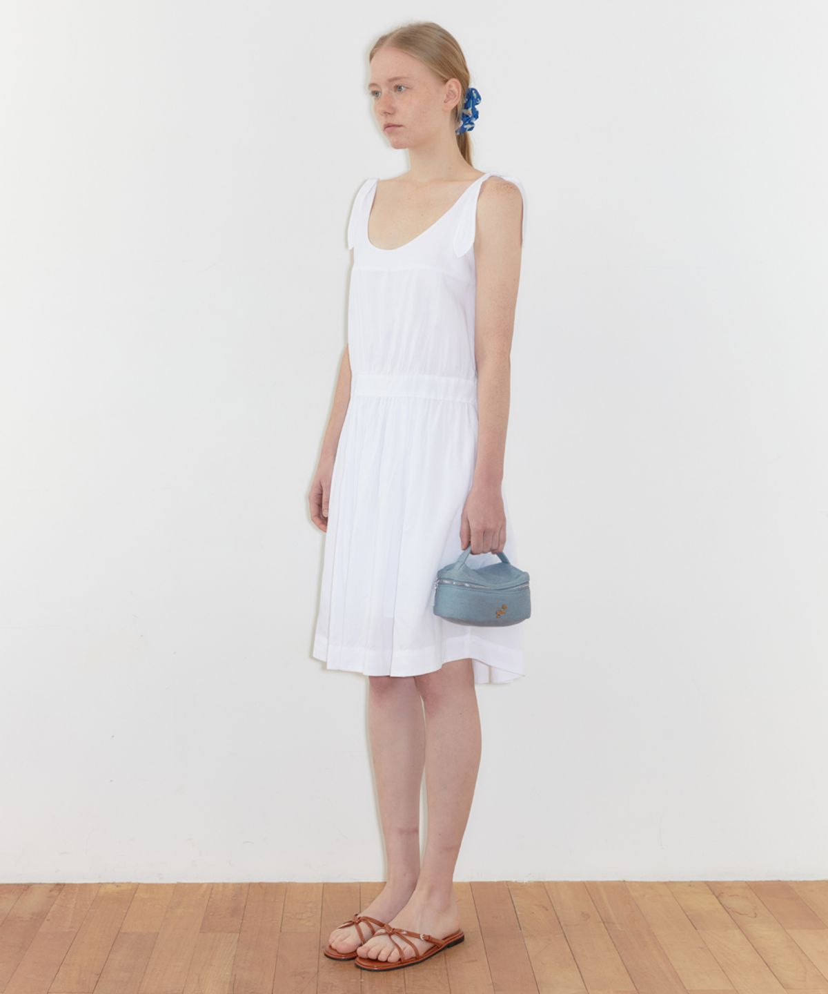 시눈(SINOON) Rabbit Tie Dress (White)