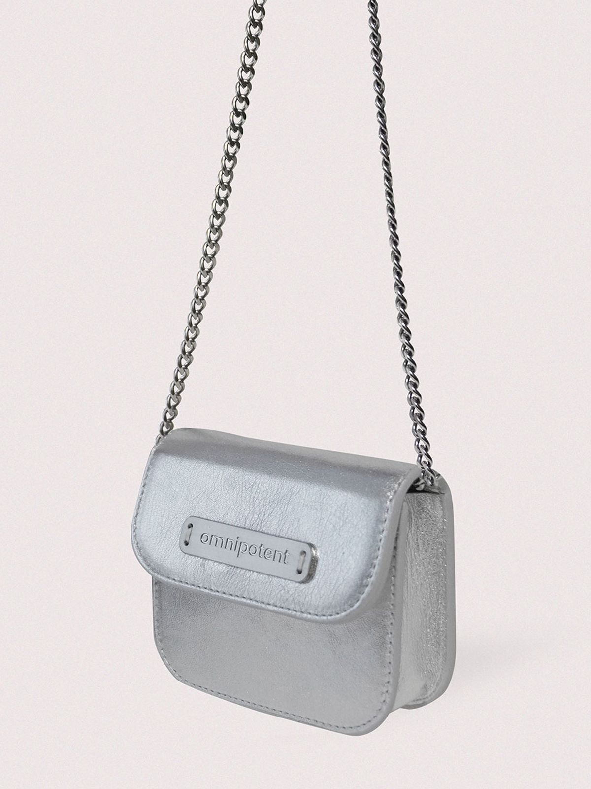 옴니포턴트(OMNIPOTENT) pin wallet bag [silver]