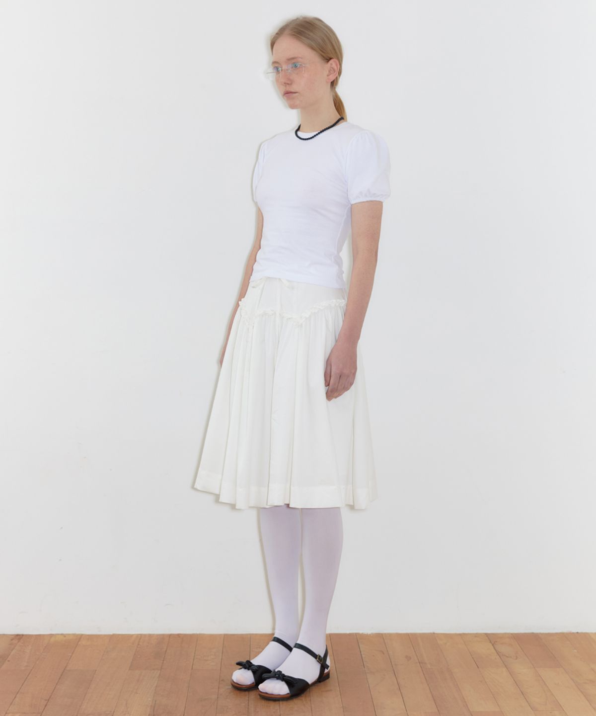 시눈(SINOON) Basic Puff T-Shirts (White)