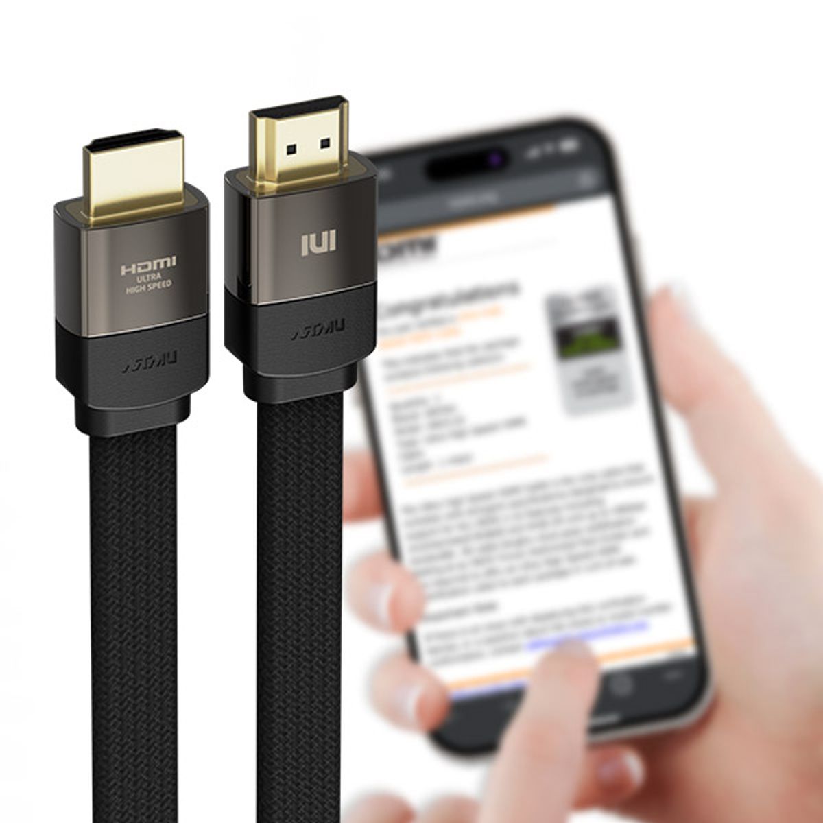 아트뮤(ARTMU) ULTRA HIGH SPEED HDMI 2.1 인증 케이블 FLAT 1m