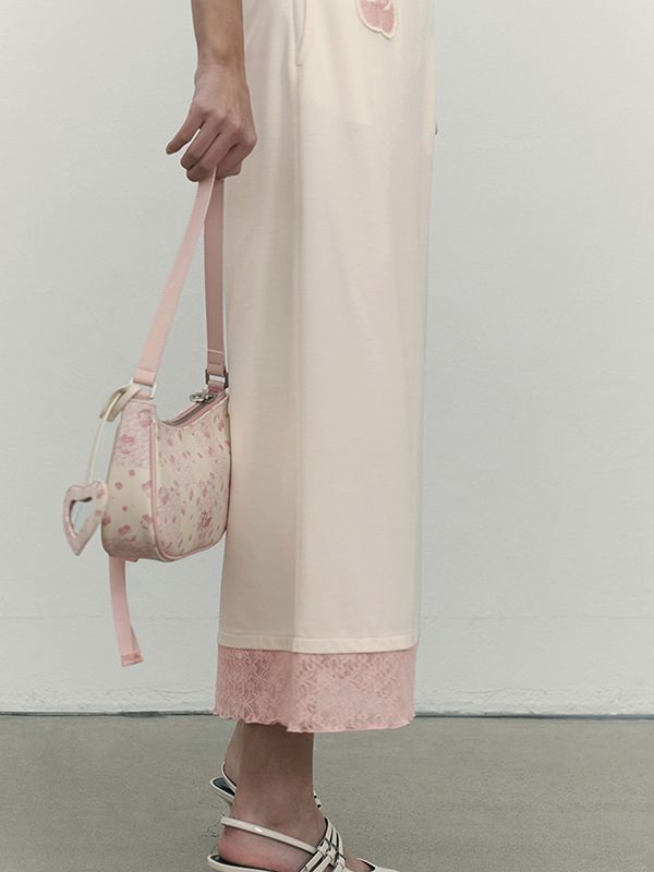 [ KIRSH ]★24SS★韓国人気★PRINTING LACE UP POINT HANDBAG MUSINSA | KIRSH Printed lace-up point handbag [pink]